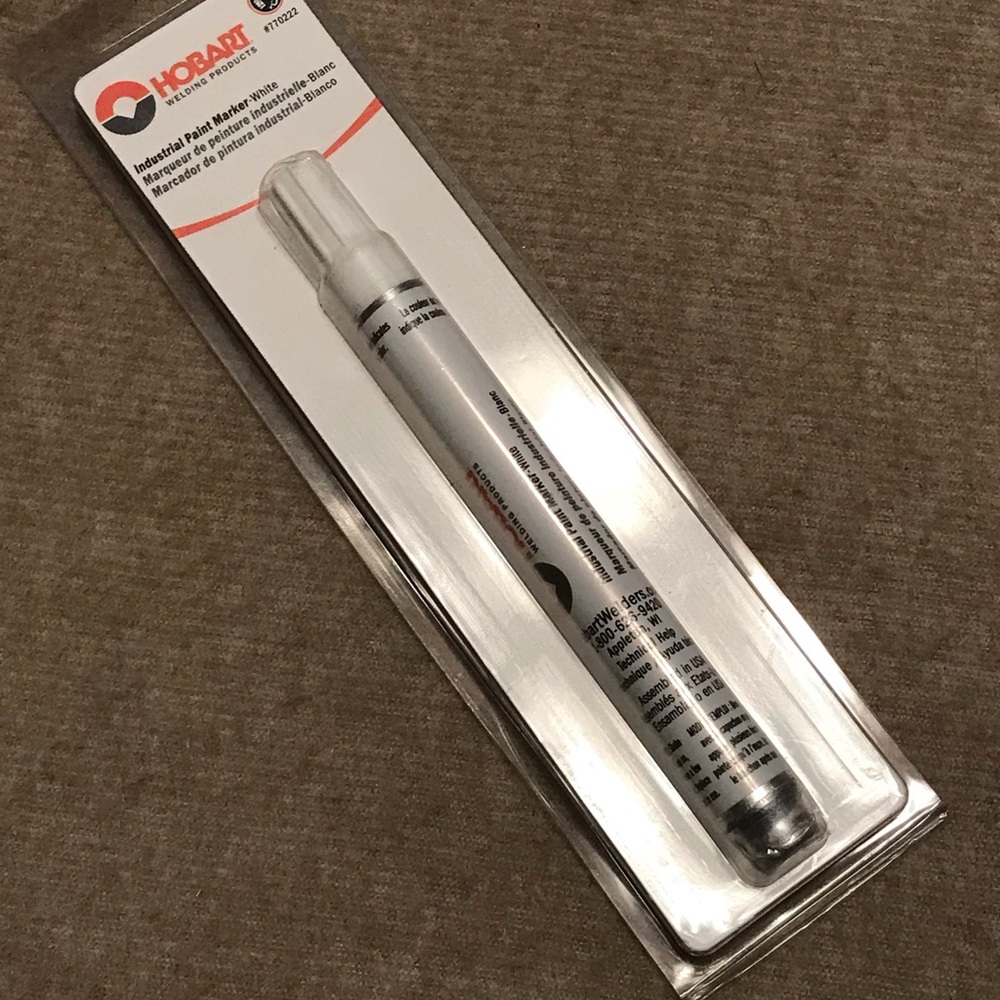 Hobart Welding Products White Industrial Paint Marker Pen # 770222
Valve-action